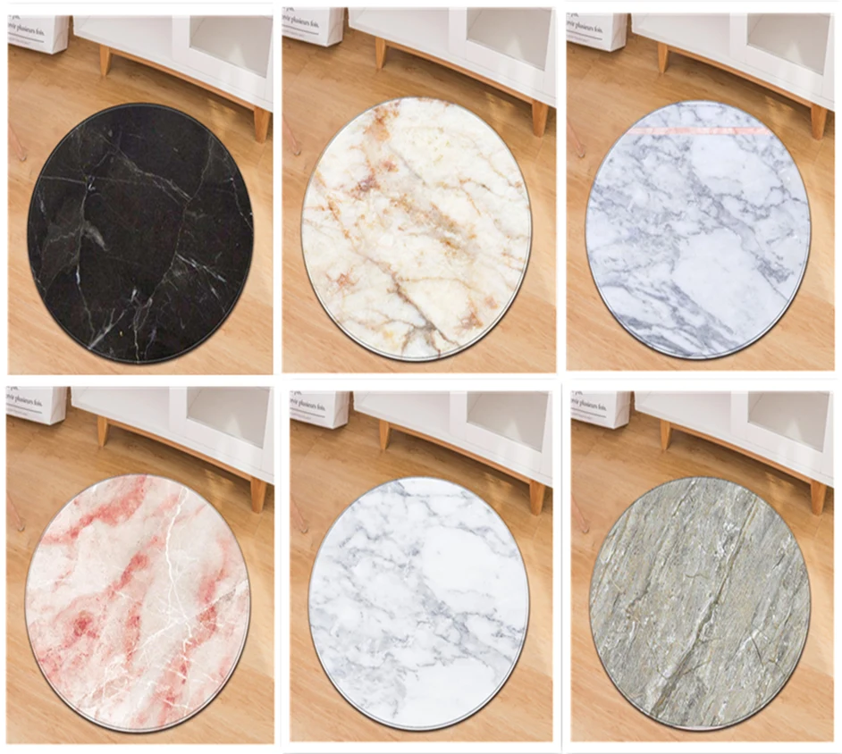 Круглый мраморный ковер для детской комнаты спальни подушка компьютерного стула