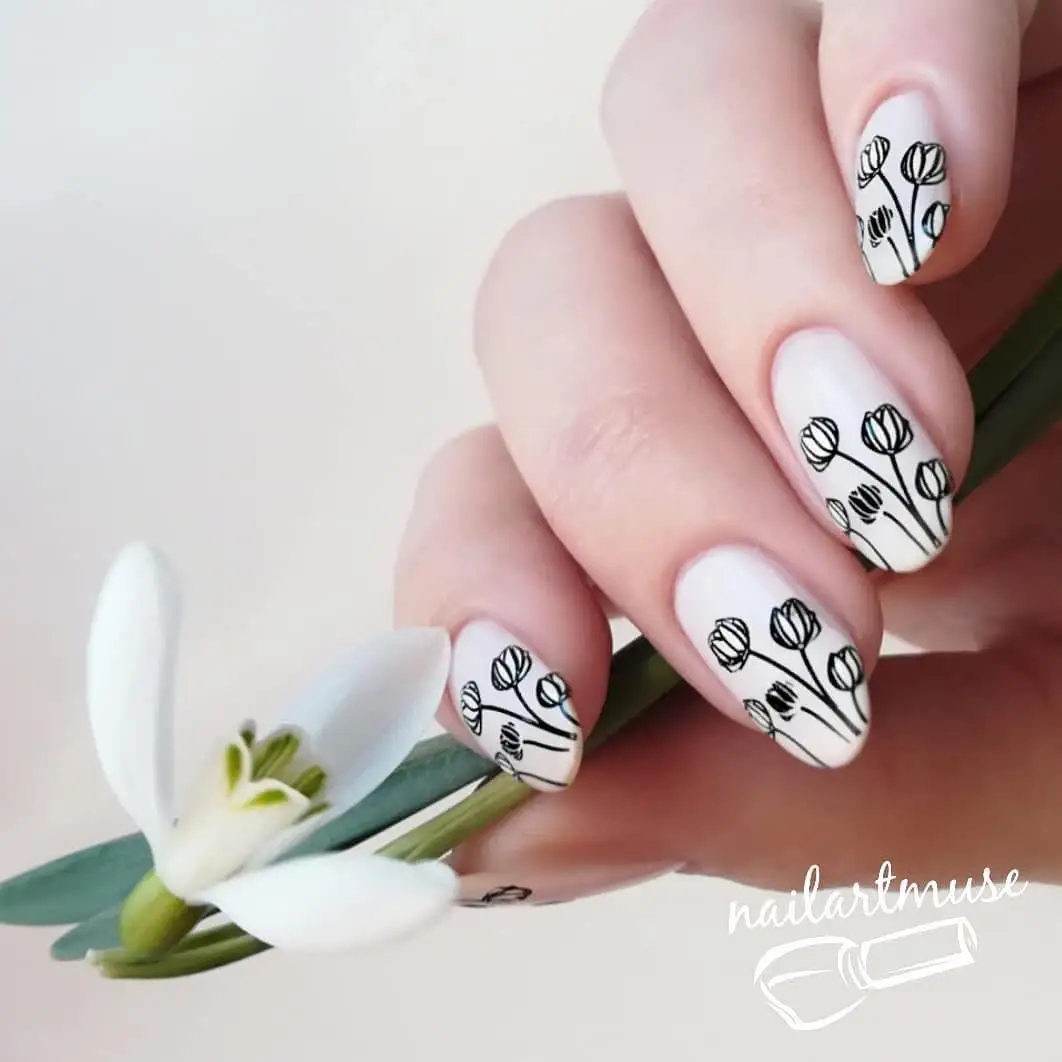 BORN PRETTY 3 шт. набор штампов для ногтей Черный Белый штамповочный набор для ногтей Цветочный геометрический штамповочный шаблон штамп лак Рождественский дизайн ногтей