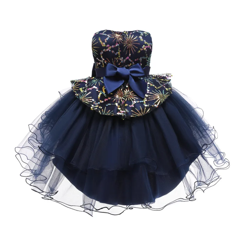 Платье детское Сетчатое без рукавов с бантом 2021 | Детская одежда и обувь