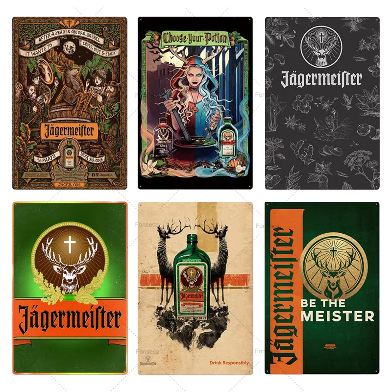 Металлический знак Jagermeister оловянные знаки металлическая пластина металлический