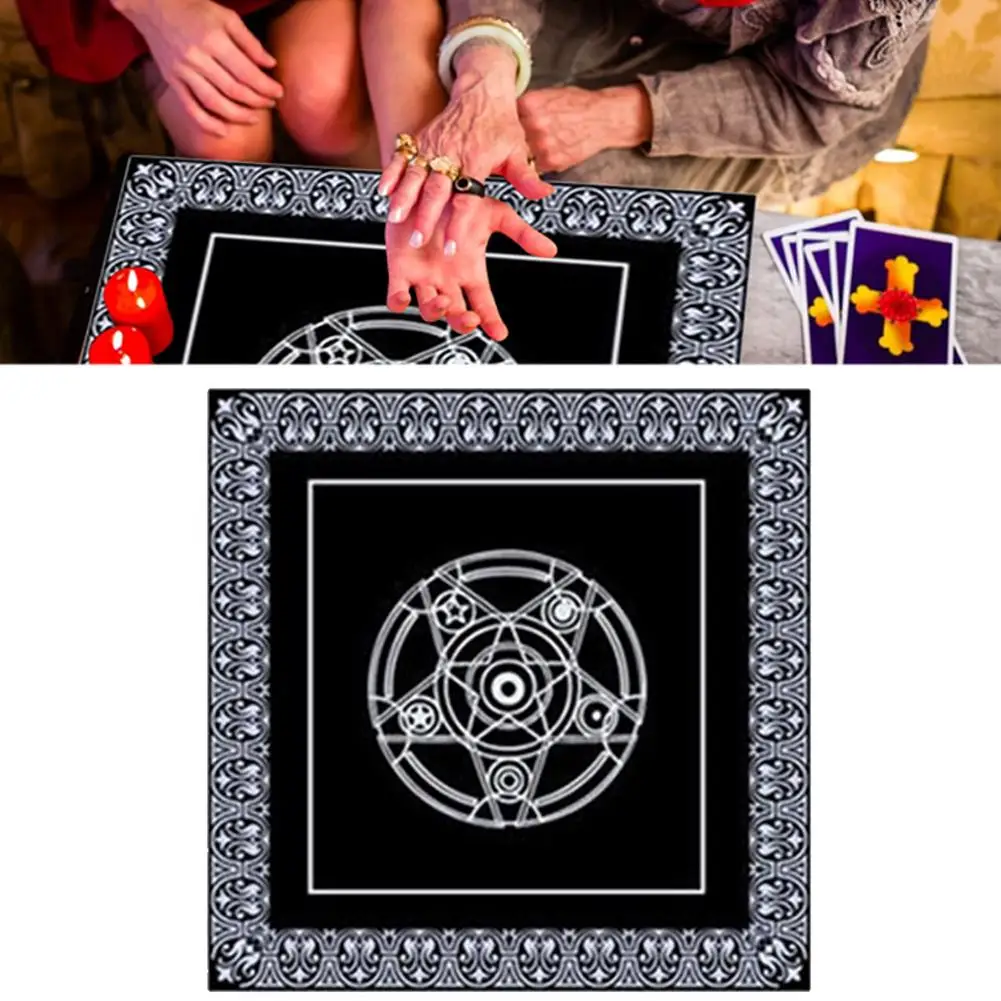 Скатерть Таро из хлопка с кисточками для любителей волшебников Эфирное