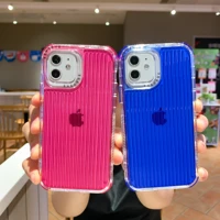 fashion luxury simple luggage stripe design phone cover for iphone 11 12 13 mini pro max 7 8p xs xr women phone clear cases