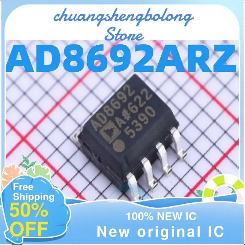 

10-200PCS AD8692ARZ AD8692 AD8692A SOP8 New original IC Dual CMOS Output Operational Amplifier Chip