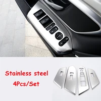 stainless steel for honda cr v crv 2017 glass switch door window button decoration panel car styling cover trim accessories 4pcs