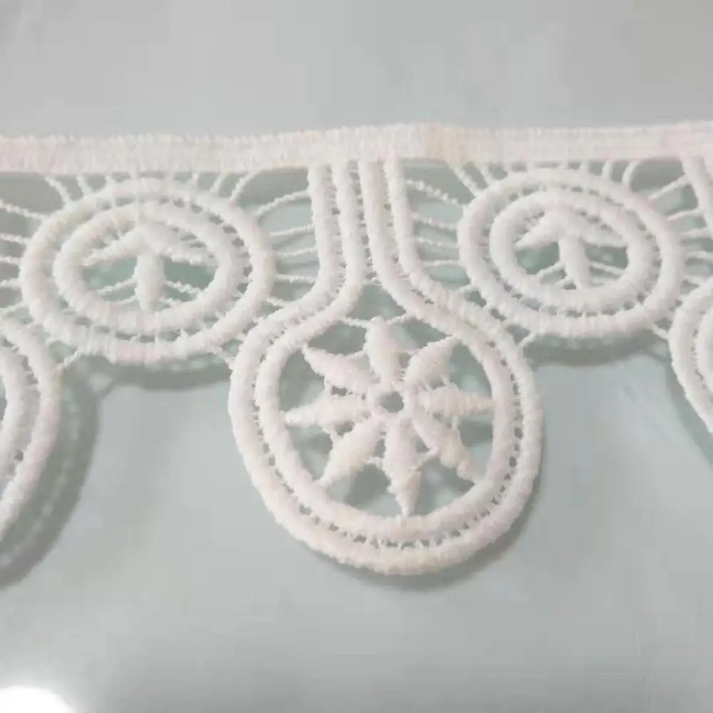 6 см ширина белое молочное Шелковое кружево с вышивкой Специальные кружева для