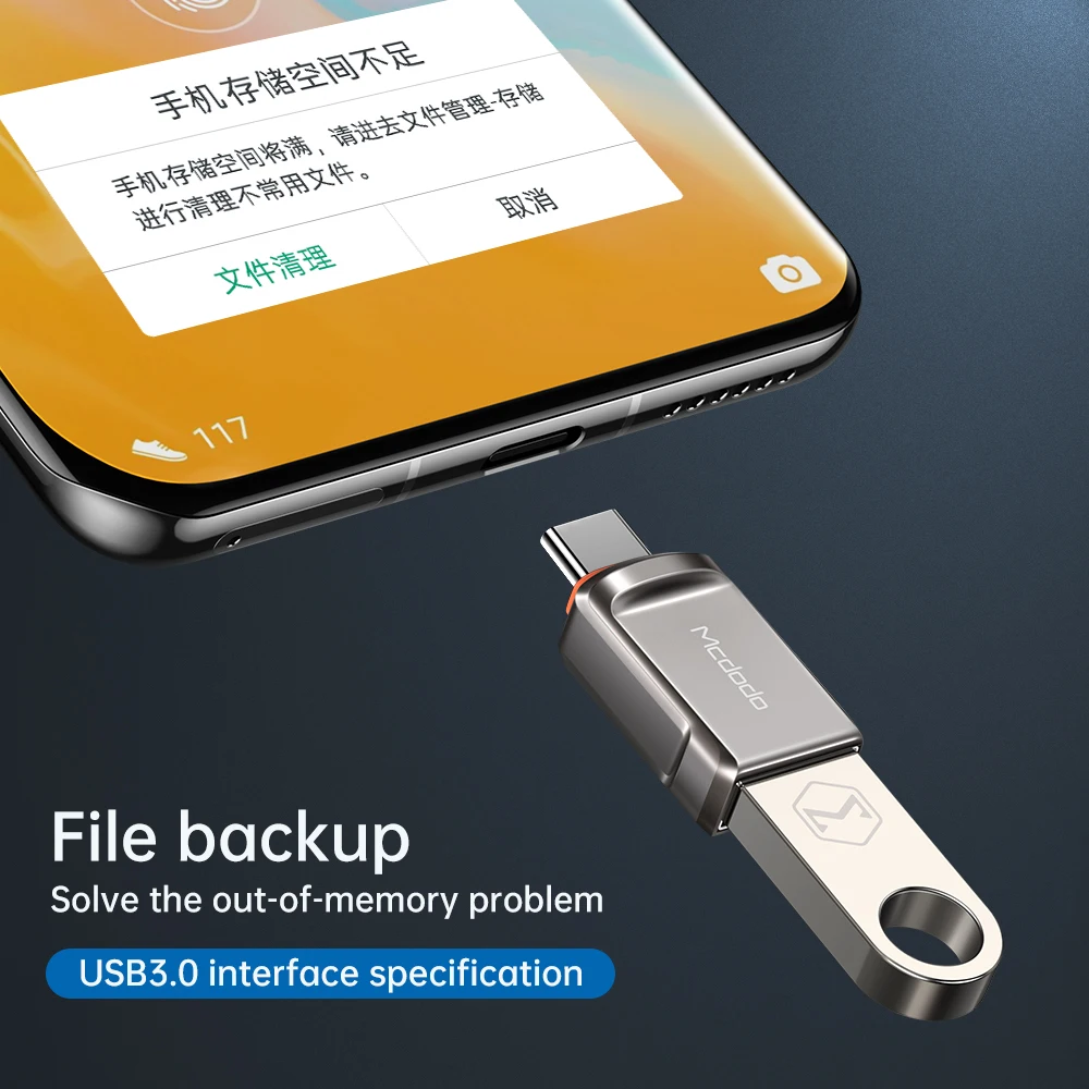 Mcdodo USB 3.0 to USB C OTG Data Adapter For Huawei P40 Pro Xiaomi  Tablet Converter Data SD Card U Disk For MacBook Air Adapter