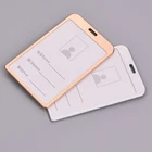 Алюминиевый держатель для карта из сплава, визитница, бейдж, вертикальный металлический чехол для удостоверения личности, 1 шт., аксессуары для медсестер