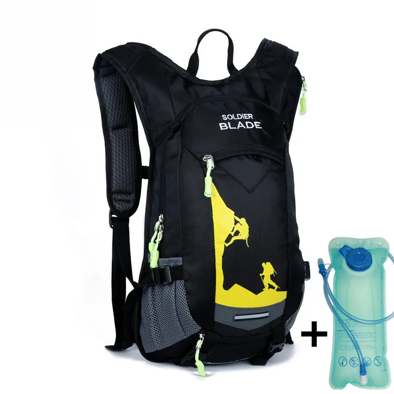 With 2L water bag Велосипедная сумка для воды, рюкзак, 18л, для улицы, для бега, велосипедная сумка, Паньер, mochila, ciclismo, спортивный рюкзак, водонепроницаемая, велосипедная сумка - Цвет: With 2L water bag