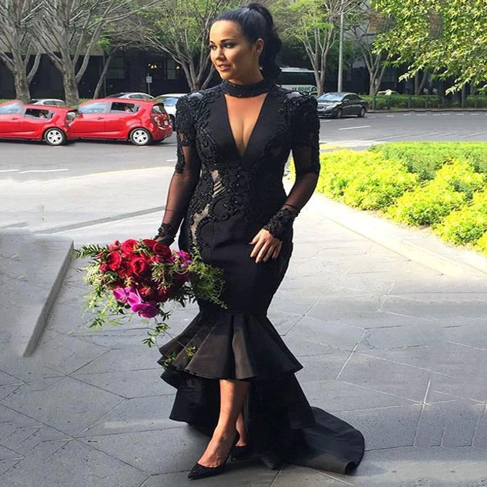 

Robe De Soiree Longue Evening Dresses Sequins Beads Sleeveless Dresses Party Prom Gowns For Women 100% Real Photos