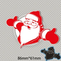 cutting dies santa claus new metal decoration scrapbook embossing paper new craft album card punch knife mold 8661mm