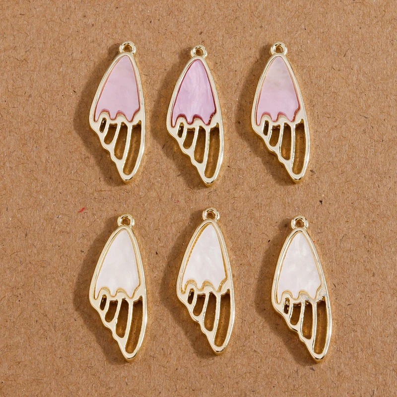 

Подвески-крылья акриловые для изготовления ювелирных изделий, 5 шт., 8 х25 мм