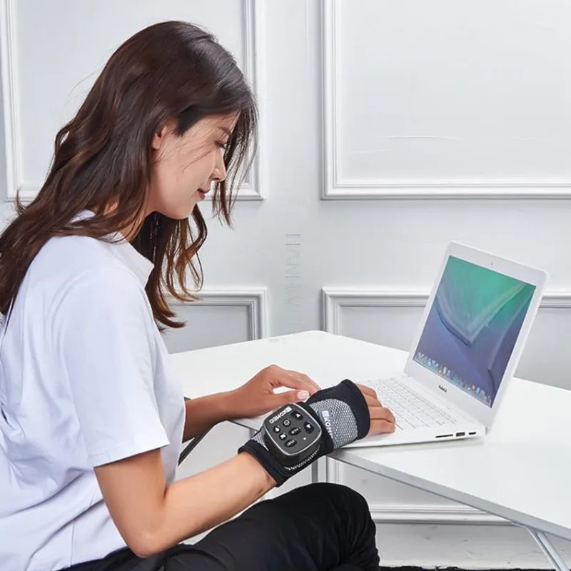 Günstig Vibration Hand Massager Gesundheit Pflege Massage Elektrische Heizung Physikalische Therapie Muscle Gelenke Schmerzen Entspannen Drahtlose Handgelenk Massager