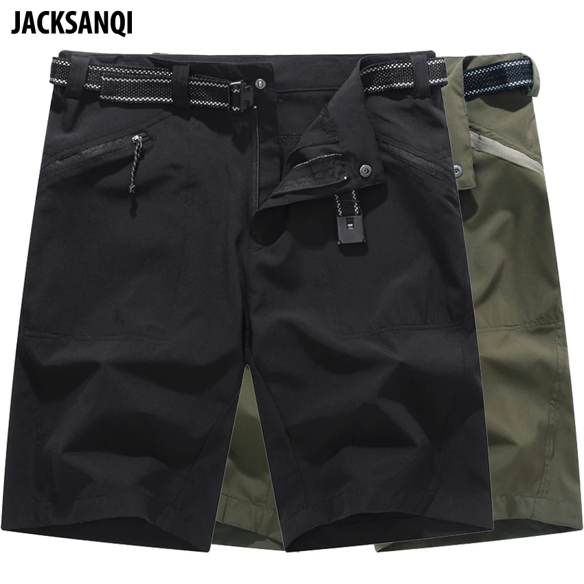 

JACKSANQI Men's Summer Quick Dry Hiking Shorts Sportswear Breathable Trekking Camping Fishing Running Male Short Trousers RA393