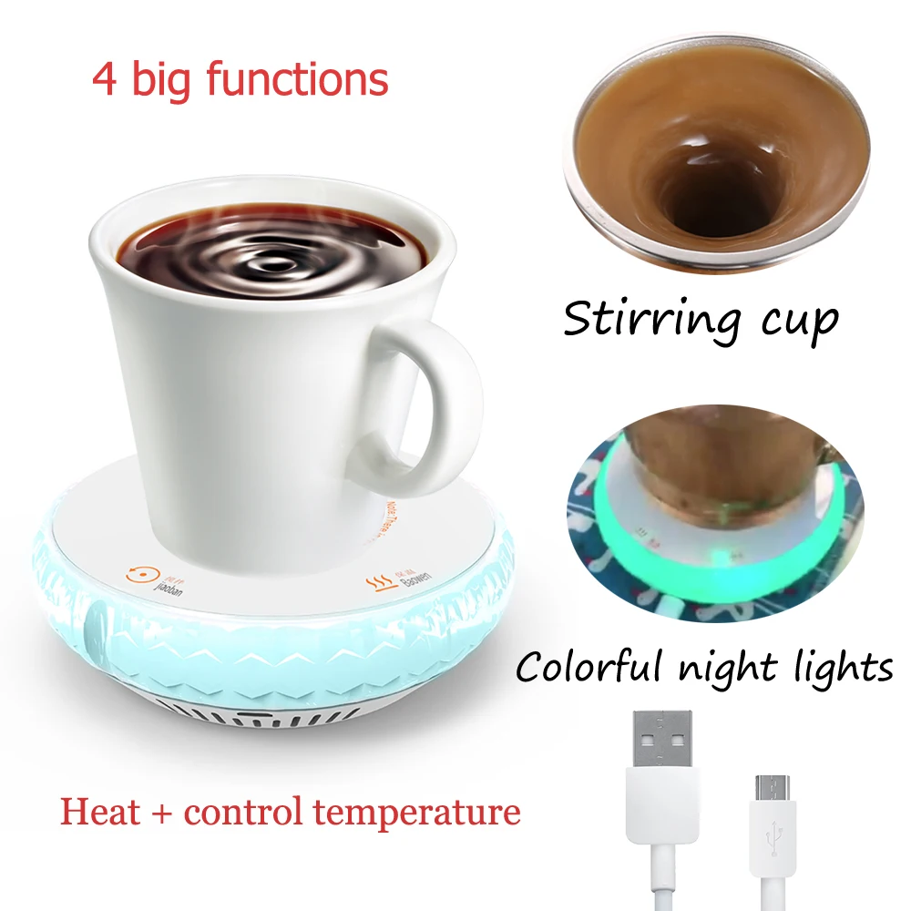 Кухонная Портативная USB нагревательная подставка теплая чашка для смешивания