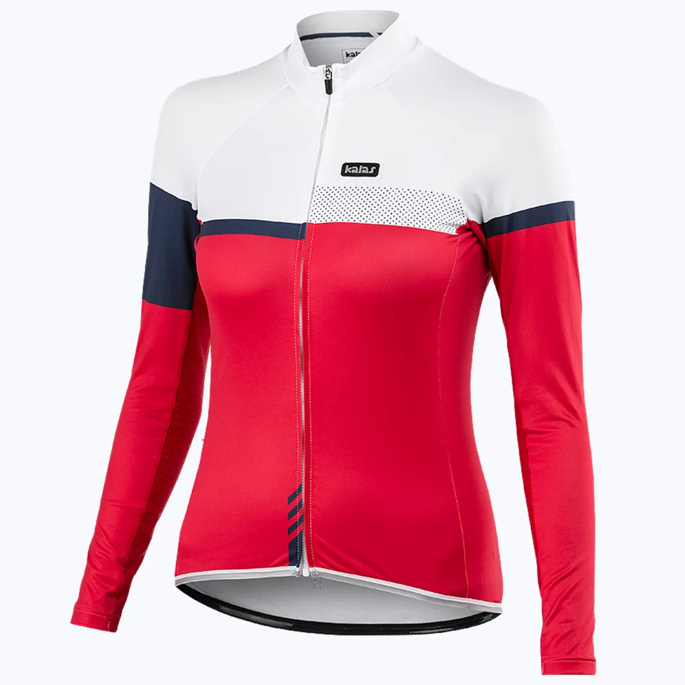 

Kalas Women Spring and Autumn Long Sleeve Cycling Jersey Breathable Outdoor Pro Team Sportswear Shirt Quick Dry Maillot Ciclismo