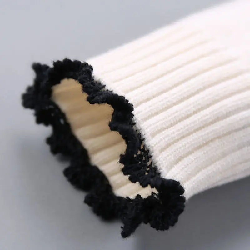 Детский Теплый вязаный пуловер свитер для девочек 4 5 6 8 10 и 12 лет Осень зима