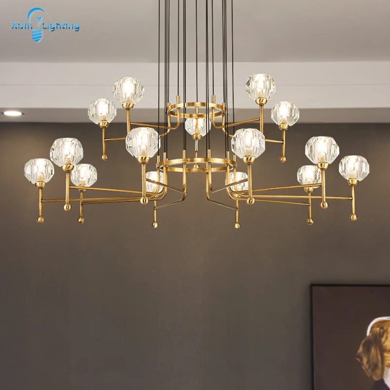 

Modern Chandelier Glass LED Chandelier Lighting Designer Style Highing Lamp Art Decoration Light Fixtures For Living Room