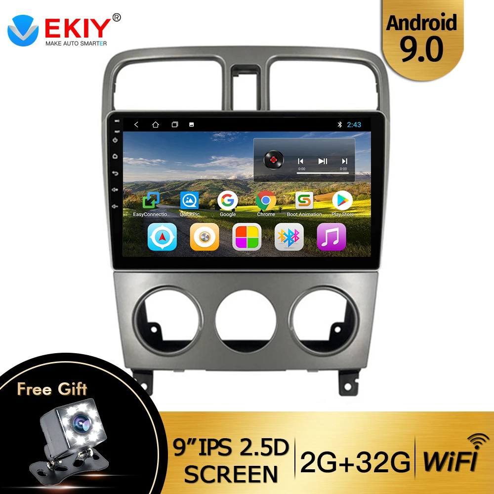 EKIY 9 &quot2 Din Android 0 автомобильный Радио мультимедийный плеер для Subaru Forester 2004 2005 2006 2007