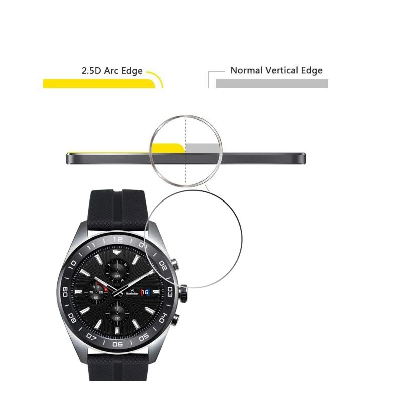 Защитное стекло 2.5D для LG W7 G Watch R W110 W150 защитная пленка из закаленного стекла 2 шт. |