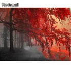 Алмазная картина сделай сам с красным кленовым лесом