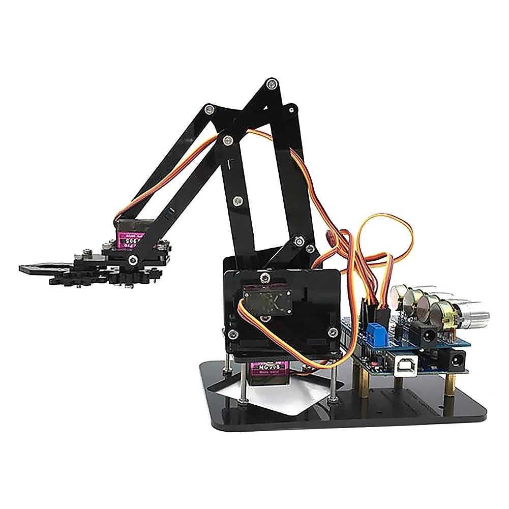 DIY Acrylic robot arm claw arduino kit 4DOF toys Mechanical grab Manipulator | Игрушки и хобби