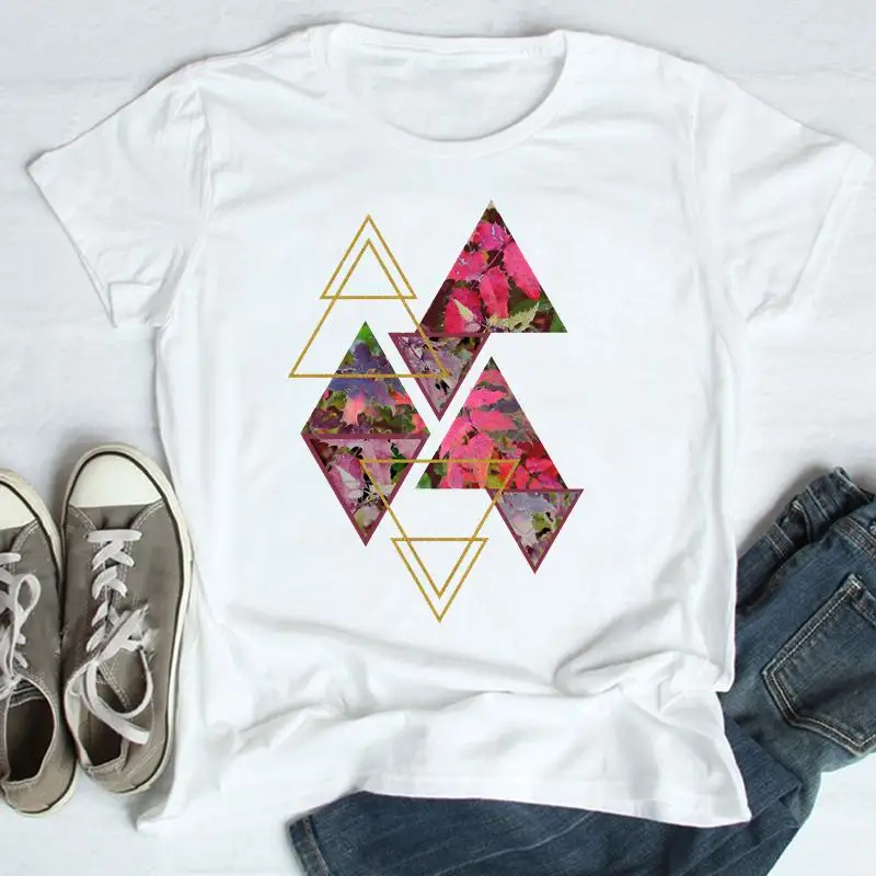 

Женские трендовые футболки с принтом растений, новые милые футболки с графическим принтом, женская одежда с мультяшным принтом, топы, футбо...