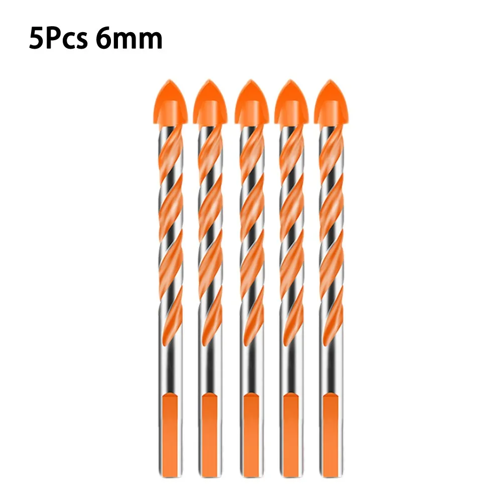 

5pcs Carbide Triangle Drill Bits 3/4/5/6mm Marble Drilling Glass Tile Cemented Carbide Drill Bit For Woodworking Tools