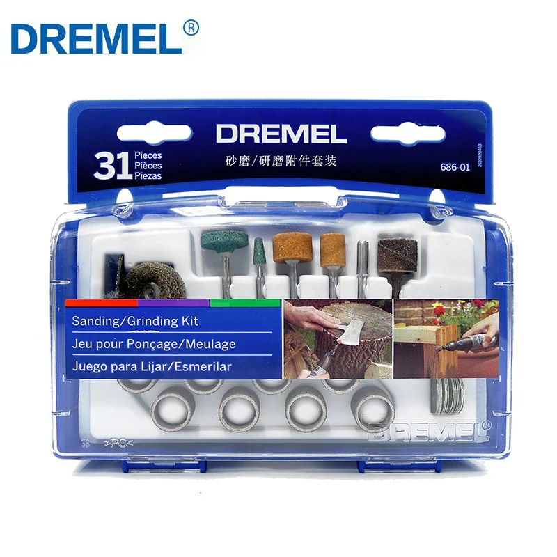 Универсальный Набор Dremel набор аксессуаров для вращающихся инструментов 687-01 686-01