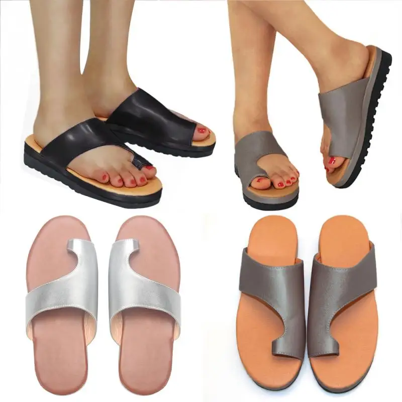 Женская ортопедическая обувь из искусственной кожи с корректором бюнион удобная