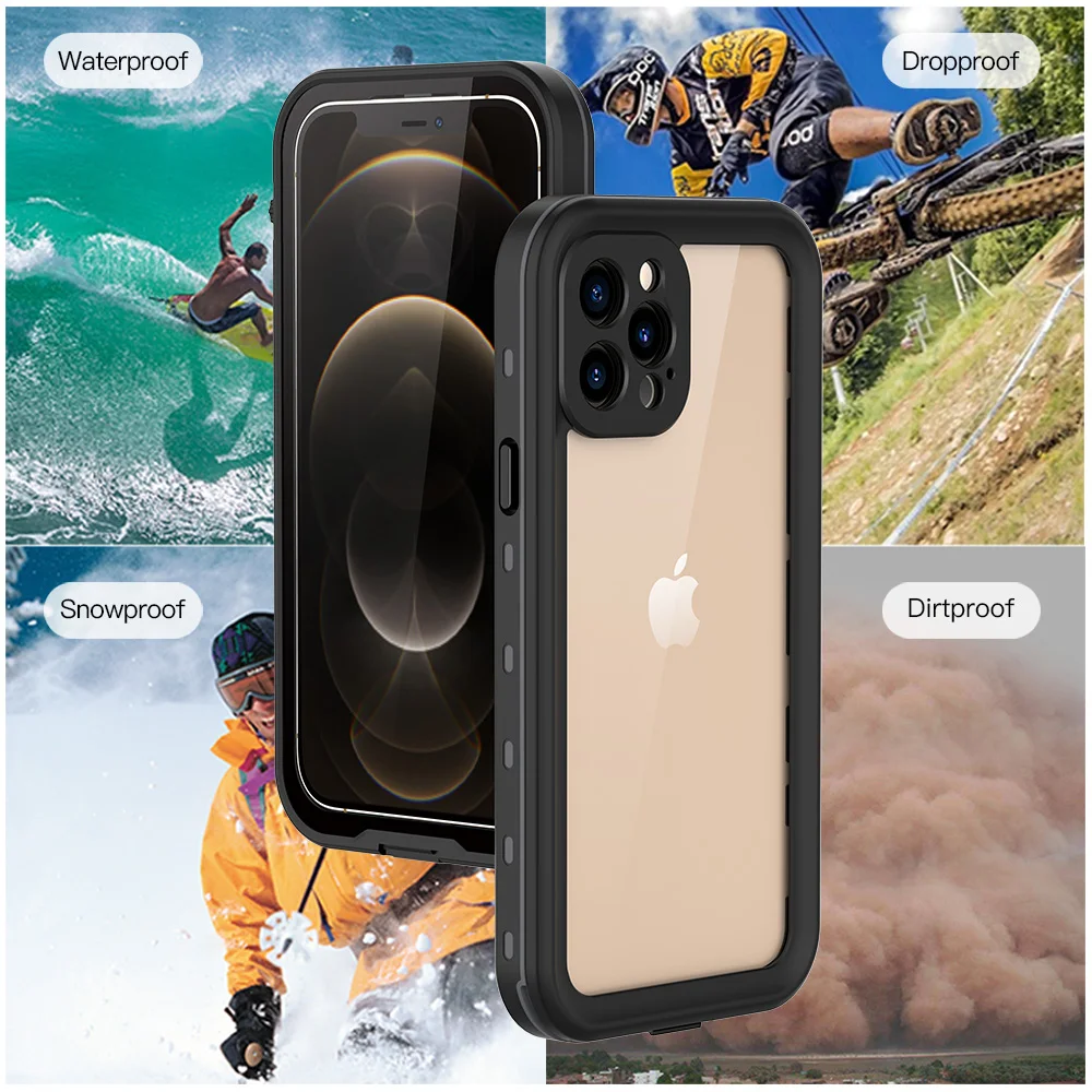Redpepper IP69K Waterproof case For Apple iphone 12 Pro Max 12 Mini 12 Pro Underwater 3m Water Proof Shockproof Hard Case