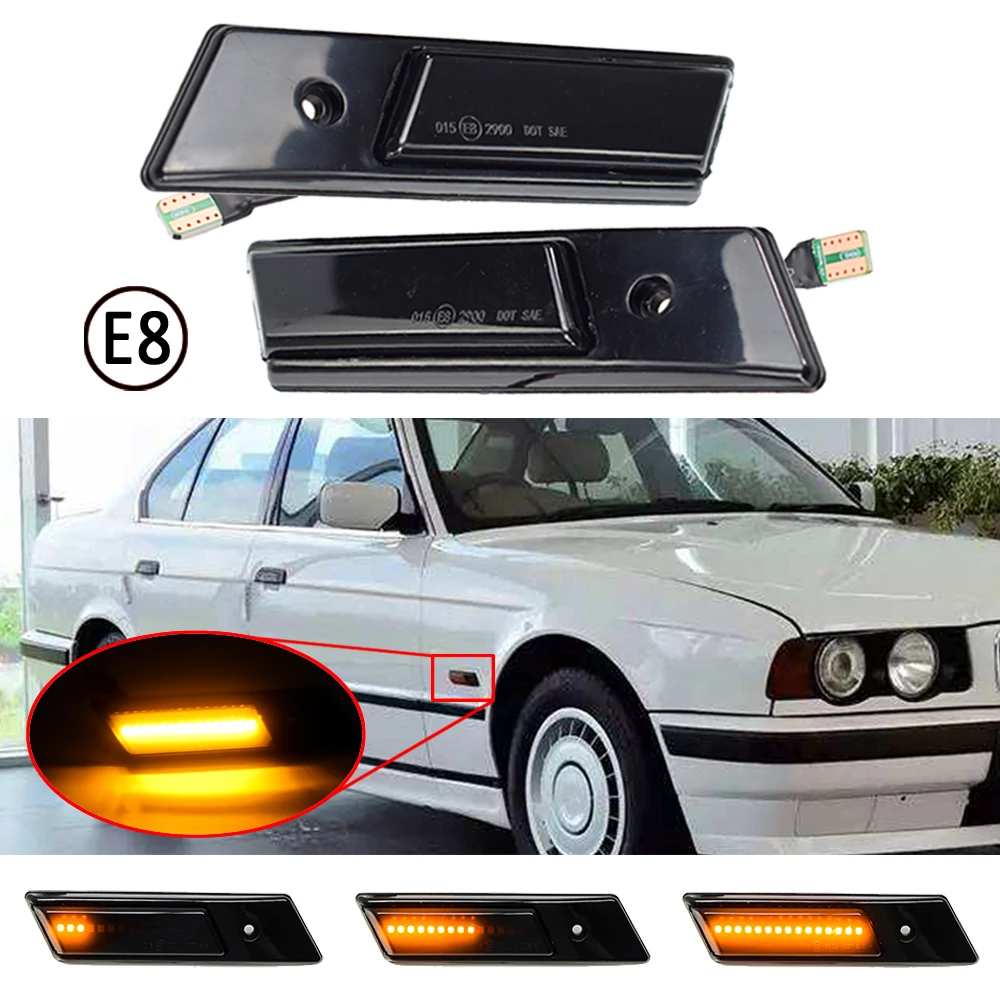 Для BMW 3 5 7 серии E32 E34 E36 1990-1996 динамический ретранслятор Боковой габаритный фонарь