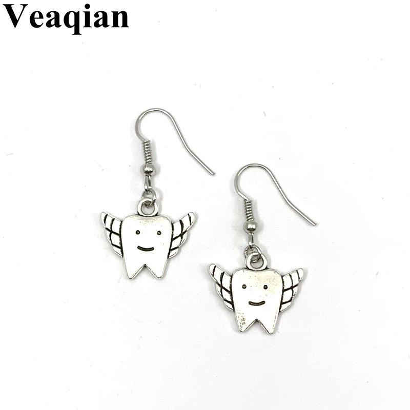 Женские серьги с подвеской Крылья Ангела для медсестер в подарок