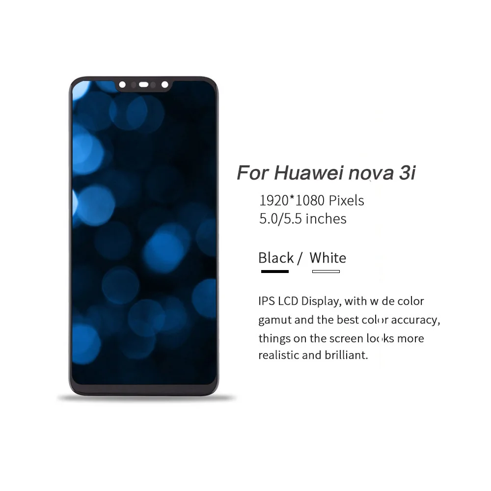 ЖК дисплей с дигитайзером на экран 6 3 дюйма 100% тестирование Huawei Nova 3i запасные