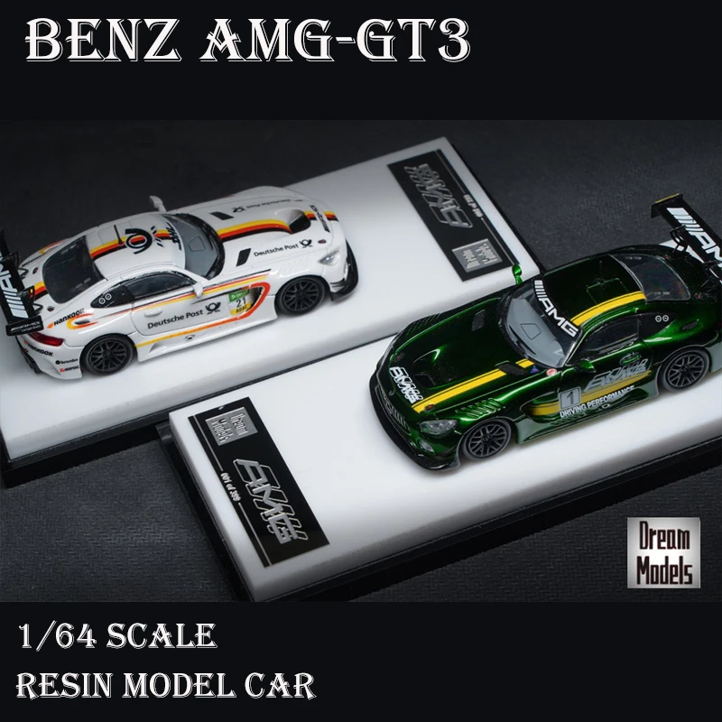 Pre-Order Dream Models 1/64 Model Car Benz AMG-GT3 Die-cast Resin Vehicle Display Collection - Limited 299 PCS | Игрушки и хобби
