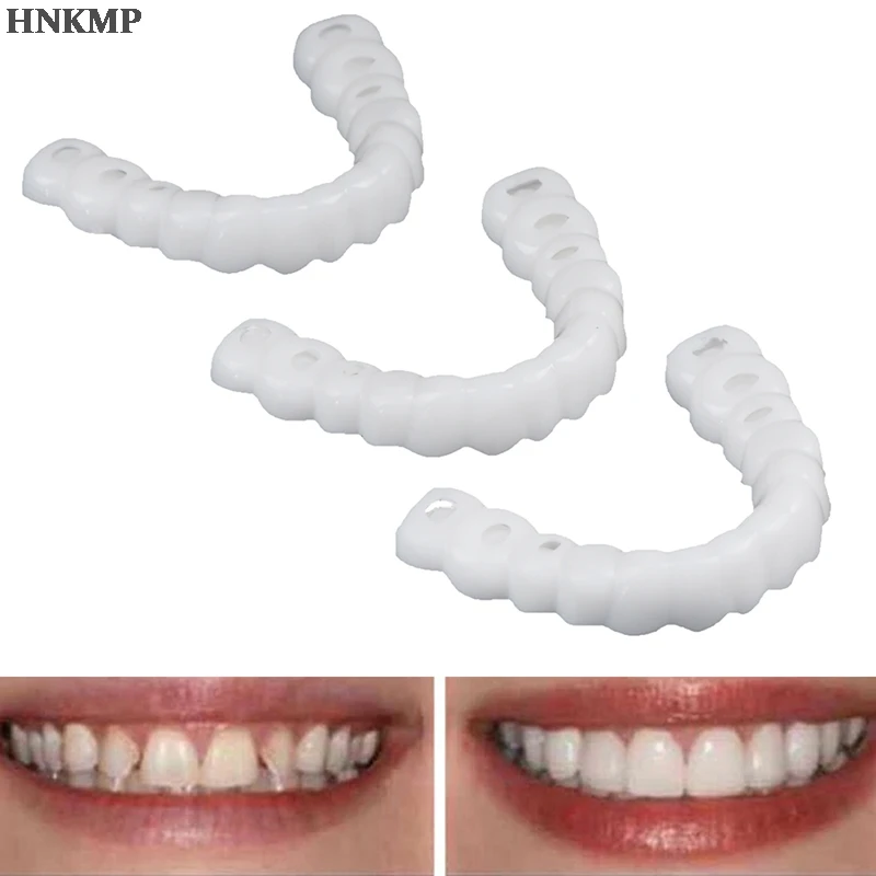 3 шт./компл. силиконовый Красота Фанера зубы протез отбеливание зубов поддельные