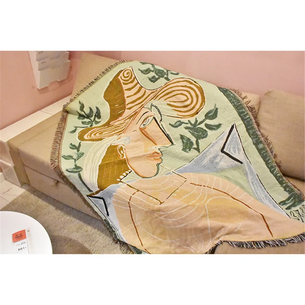 Женское одеяло ONGLYP Picasso покрывало для дивана на диван Настенная декоративная