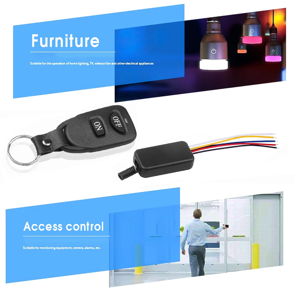 Беспроводной Радиочастотный пульт дистанционного управления 433 МГц 5-12 В