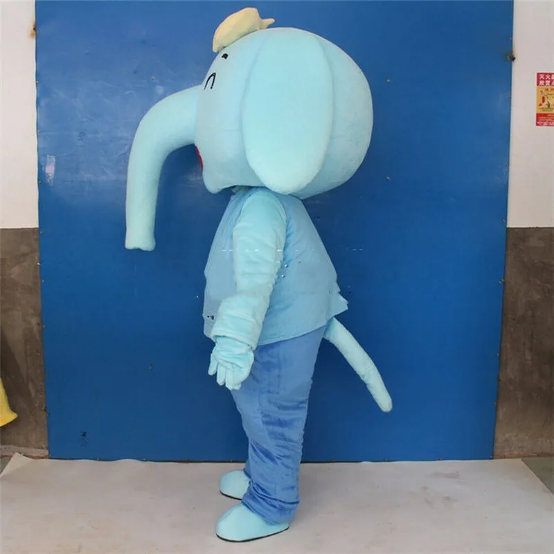 

Cute Blue Elephant Mascot Costume Cosplay Party Fancy Dress Outfits Xmas Easter Apparel Cartoon Character Birthday Clothes Gift