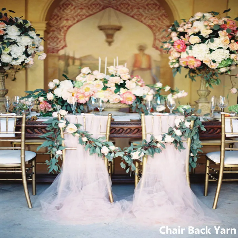 Свадебные Украшения 48 см * 5 м многоцветная Снежная Пряжа марлевые элементы