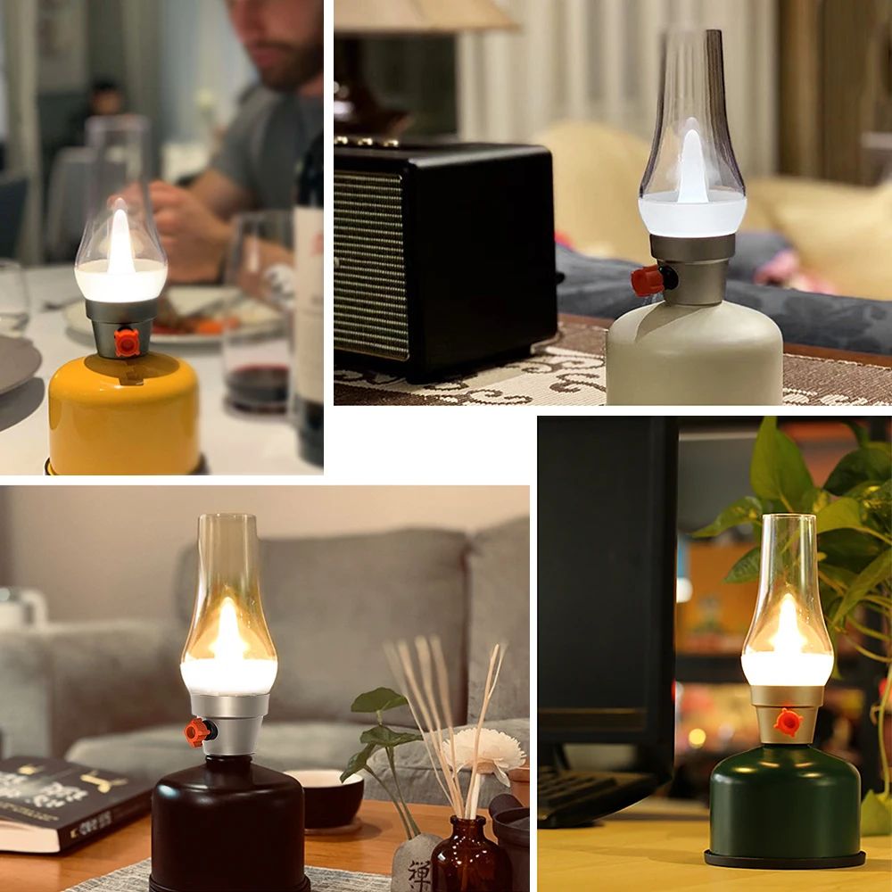 

Retro Led Light Rechargeable Mobile Light Atmosphere Light for Household Camping Tent Camping Equipment