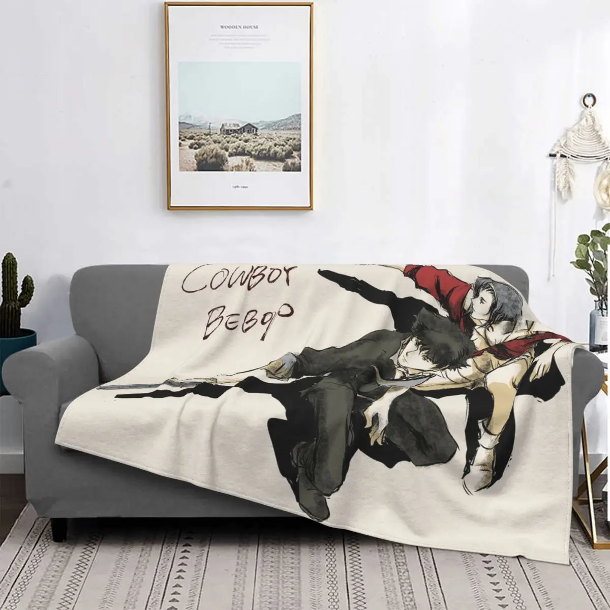 

Ковбойское одеяло Bebop, флисовое текстильное украшение, многофункциональное супер теплое одеяло для любителей аниме, постельное белье, офис...