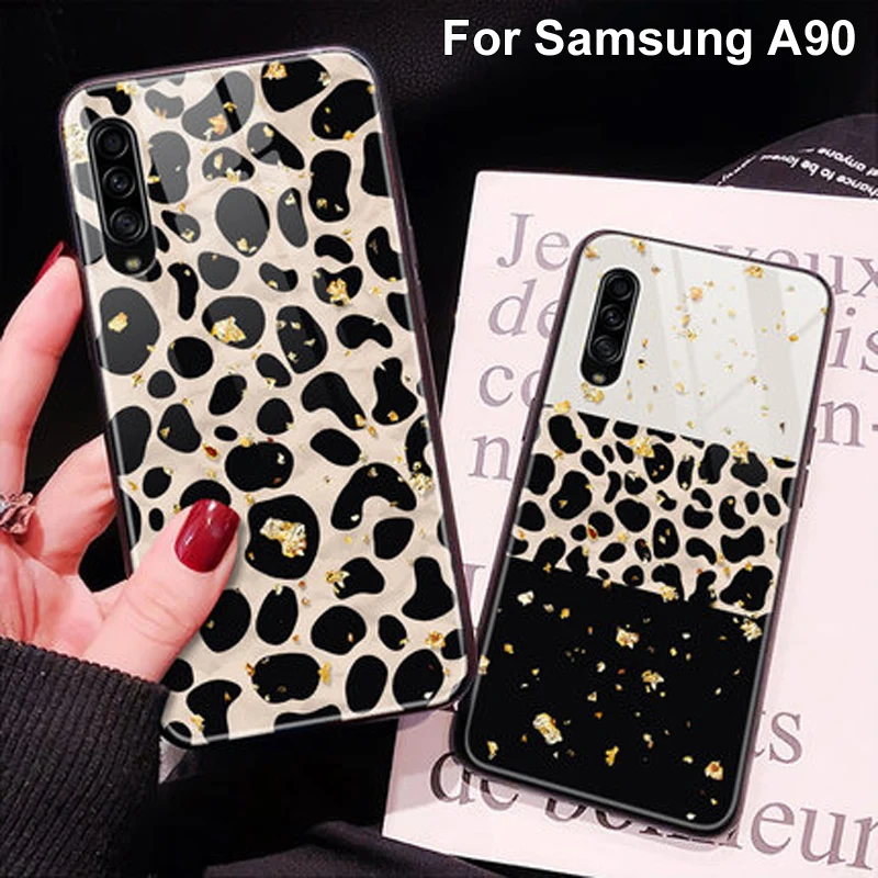 Глянцевая задняя крышка из закаленного стекла для Samsung galaxy A90 A9080 | Мобильные