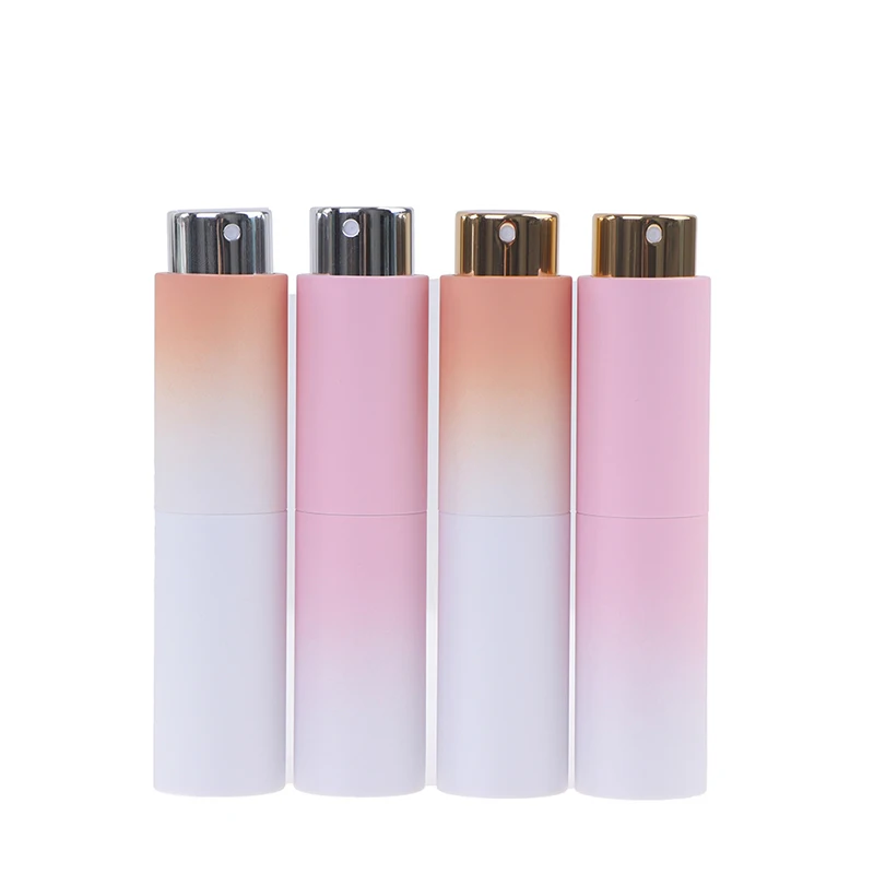 

1pc Portable Refillable Liquid Empty Bottle Packing Atomizer Cosmetic bottle 8ml Mini EmptyPerfume Spray Bottle Gradient Color