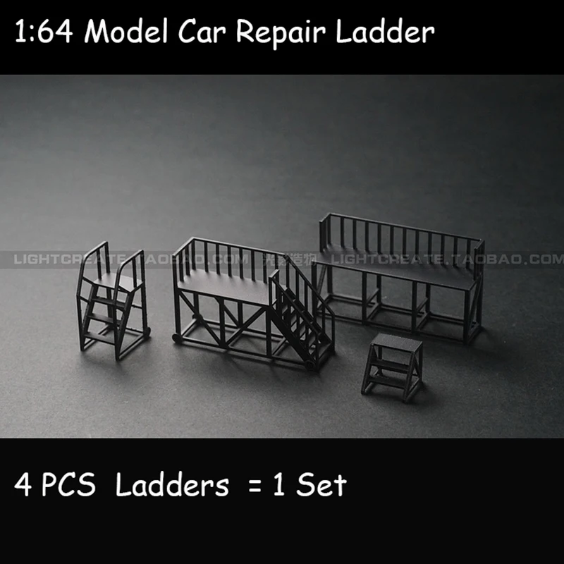 1:64 в сочетании обслуживания лестница модель автомобиля декорации Аксессуары для