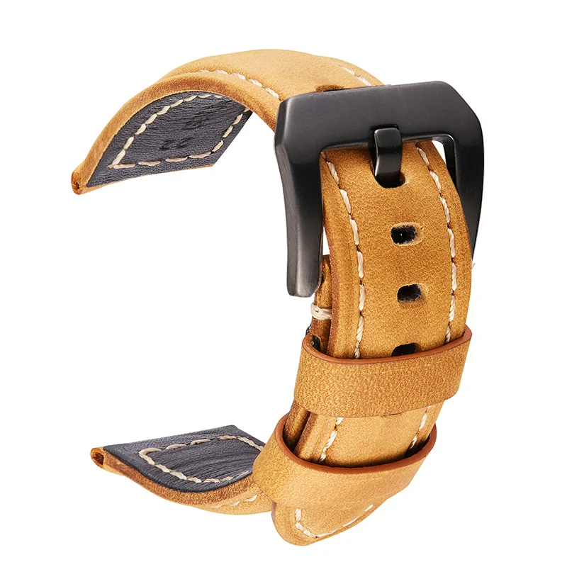 

Vintage Genuine Leather Watch Band Crazy Horse Leather Watch Straps 20mm 22mm 24mm 26mm Watch Bracelet Men Watchbands