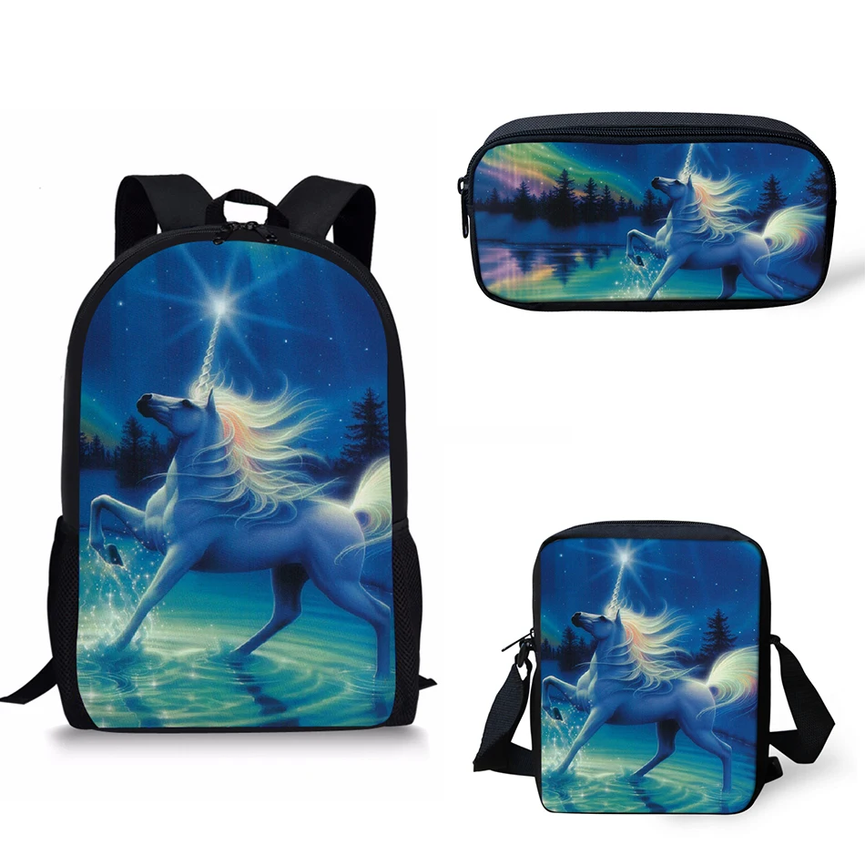 

Customized unicorn school bag School Backpack for Girls Boys Orthopedic Schoolbag Backpacks Child Book Pencil Bag Unicorn Print