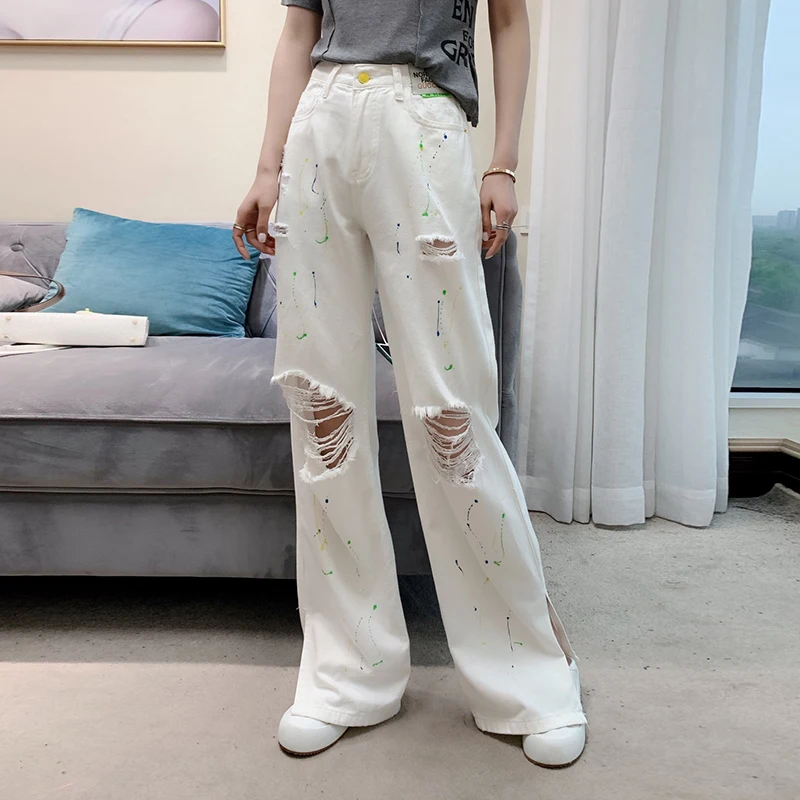 

Модные женские джинсы VANOVICH, Новинка лета 2021, женские джинсы Harlan с высокой талией, повседневные женские джинсы в европейском стиле