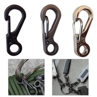 5pcs mini carabiner clip spring buckle hook keychain camping carabiner 15kg daily user outdoor hiking climbing survival tool