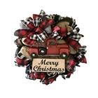 Рождественский венок Muppet 20x30 см, Стильные наклейки на окно, стеклянную дверь, постер, домашний декор, 3D ПВХ водонепроницаемый Хрустальный венок