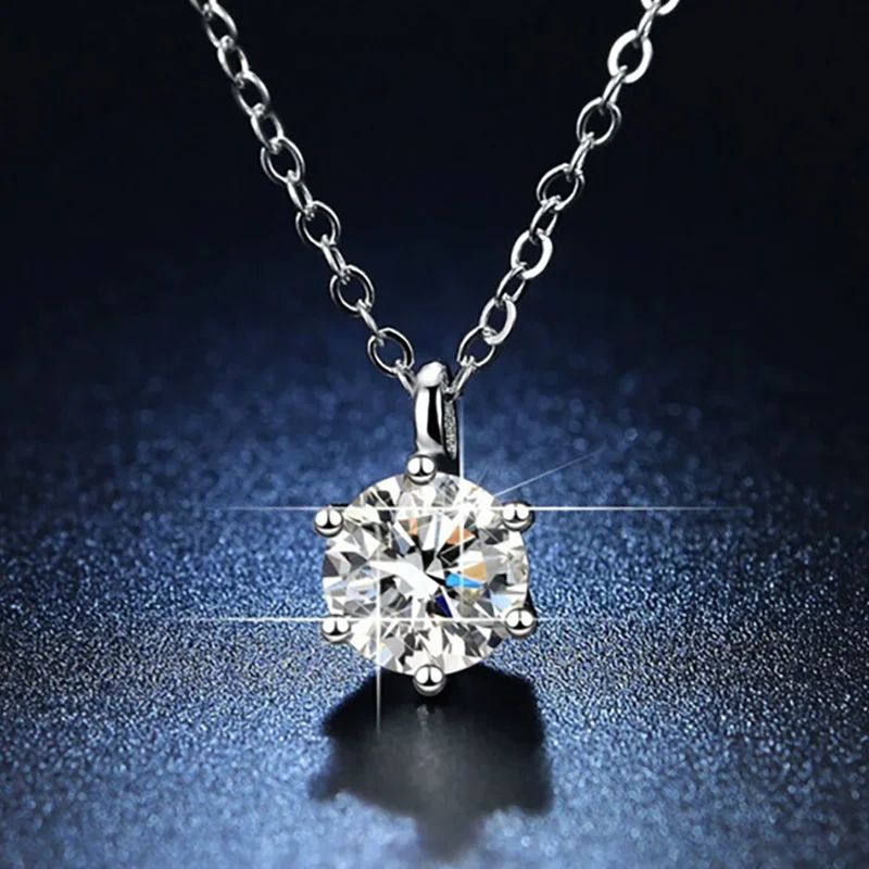 

Silver Znlaid Zircon Necklace Female Exquisite Korean Fashion Pendant Clavicle Chain Necklace Wedding Party Jewelry Gifts